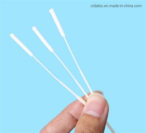 CE FDA Disposable Sterile Nylon Flocked Nasal Oral Specimen Collection