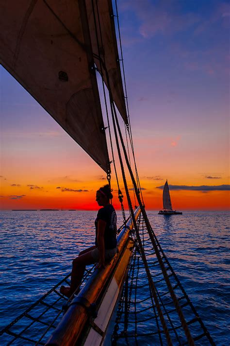 Aboard The Schooner Western Union For A Sunset Cruise Off Key West