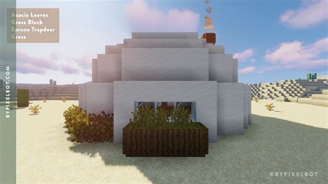 Minecraft How To Build A Beautiful Dome Base In The Desert — Bypixelbot