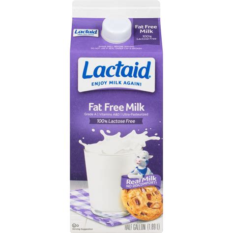 Lactaid 100 Lactose Free Fat Free Milk 64 Oz Shipt