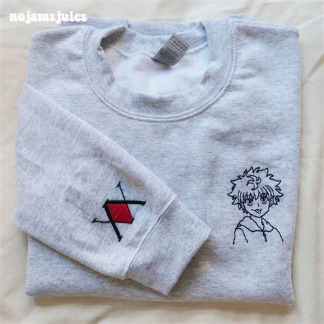 Killua Embroidered Sweatshirt Anime Inspired Outfits