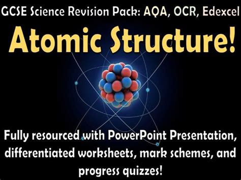 Atomic Structure Gcse Science Revision Bundle Teaching Resources