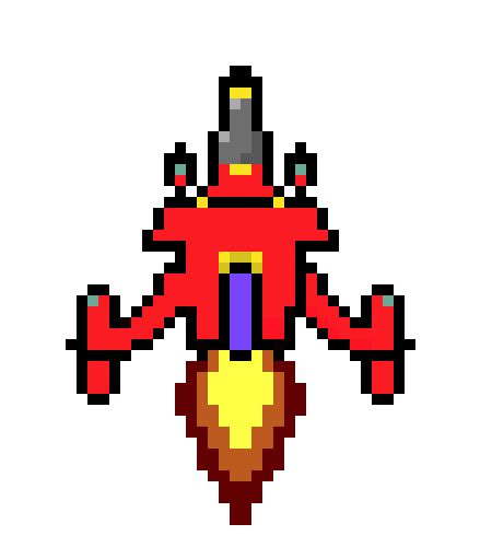 Rocket Moving Pixel Art Maker