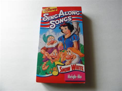 Disney Sing Along Songs Snow White Heigh Ho Vhs Video Tape Vtg Vol My