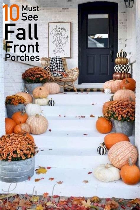 10 Cozy And Festive Fall Front Porches The Unlikely Hostess Fall