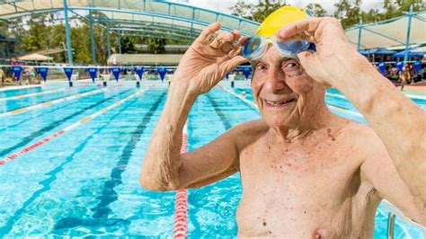 99 Year Old Brisbane Man Breaks 50m Freestyle World Record At 2018 Commonwealth Games Trials