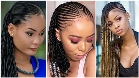 Straight hairstyles that can attract people? New Braided Hairstyles Compilation : 2020 Latest cornrows ...