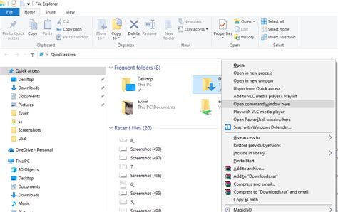 How To Add Open Command Window Here To Windows 10 Context Menu It Pro