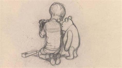 Shepard, the original illustrator of winnie the pooh. Winnie the Pooh sketches original dusted off after decades | Loop PNG
