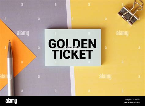 Text caption presenting Golden Ticket. Business showcase Rain Check