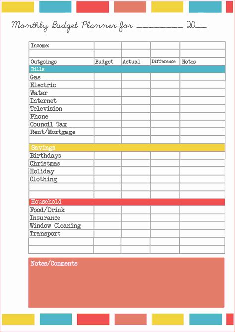 Personal Budgeting Excel Spreadsheet Volfheavy