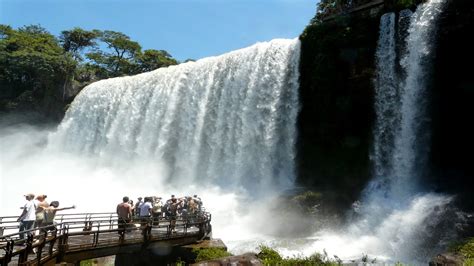 Iguazu Falls Friendship Bridge Of Argentina And Brazil