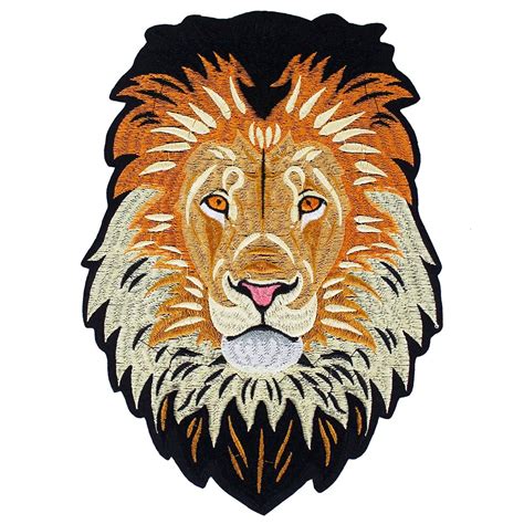 10pieces Lion Embroidery Iron On Back Patches Embroidered Applique