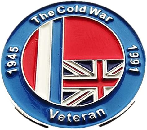 Cold War Enamel Lapel Badge Metal Pin Veteran Baor Army Hm Forces
