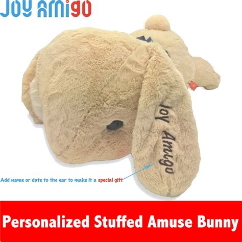 Personalized Monogrammed Soft Amuse Bunny With The Name Letter