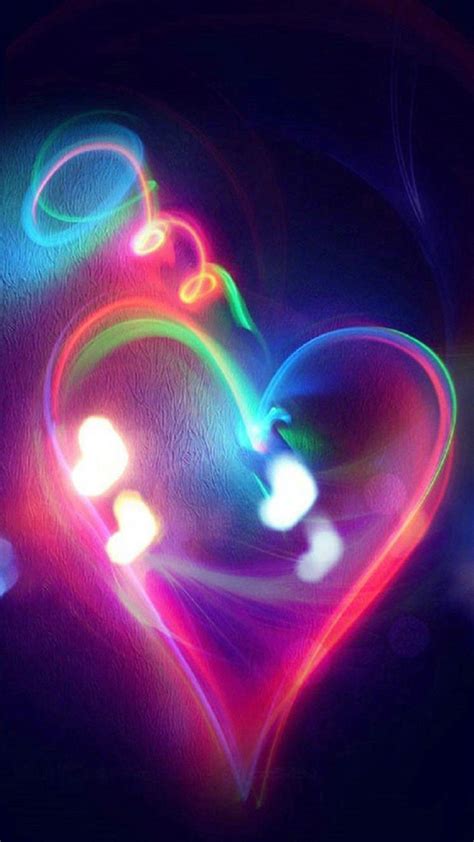 Download 94 Iphone Neon Heart Wallpaper Populer Postsid