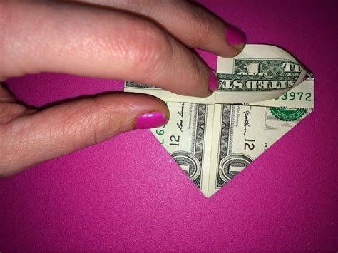 Easy Dollar Bill Origami Heart Dollar Bill Origami Easy Dollar Bill