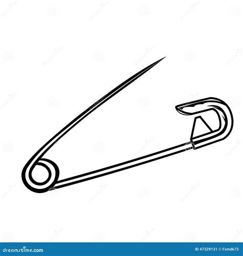 Safety Pin Stock Vector Illustration Of Concept Safe 47329131