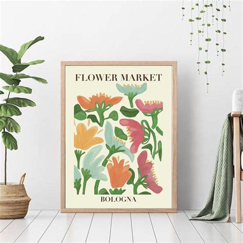 Flower Market Print Customizable Print Flower Market Etsy