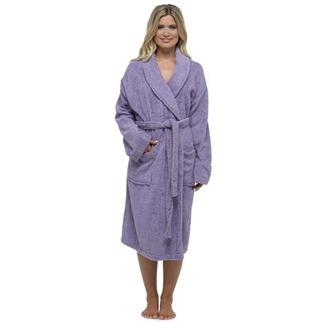 womens ladies 100 cotton terry towelling bath robe dressing gown size 8 22 ebay
