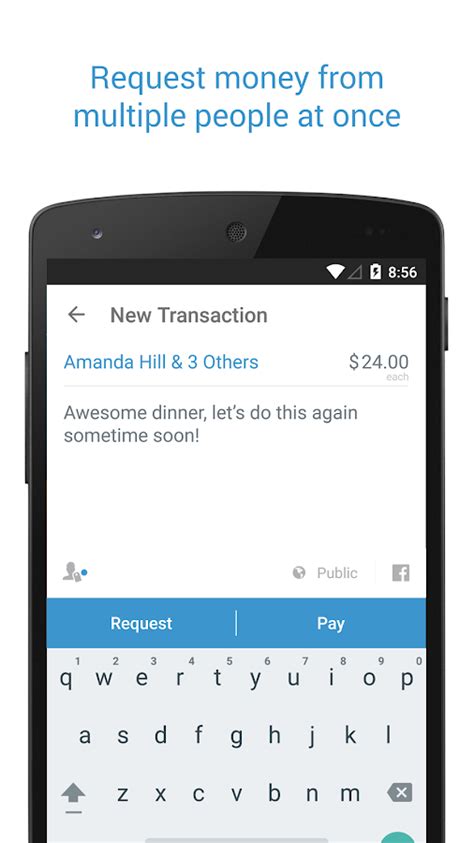 The venmo app lets you transfer money digitally, but you can also use it to set up direct. Venmo - Android Apps on Google Play