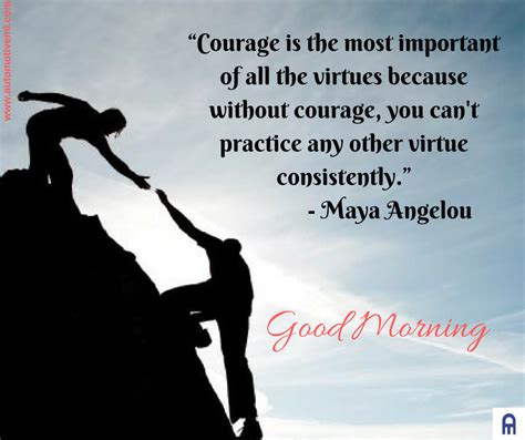 “courage Is The Most Important Of All The Virtues Because Without