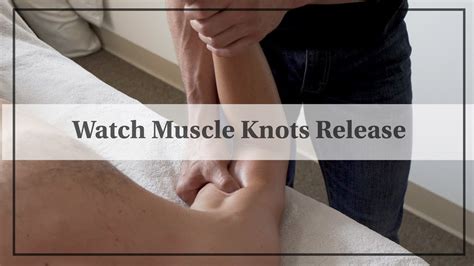 Watch Muscle Knots Being Released Deep Tissue Massage Youtube