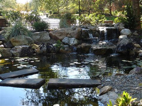 The Large Pond And Waterfall Built For A Customer By Living Waterscapes