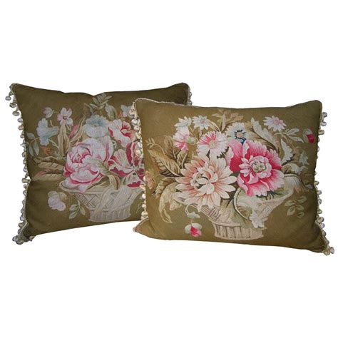 Pair of French Aubusson Pillows, circa 1860 | 1stdibs.com | Pillows, Vintage pillows, Pillows ...