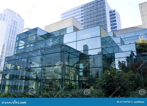 Modern Architecture A Building Of Glass Stock Photo Image Of Cube