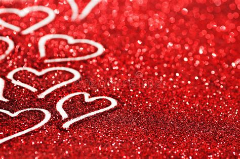 Glitter Background With Hearts Stock Photo Image Of Luxury Glitter