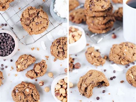 Scoop heaping 1 tablespoon mounds onto the prepared baking sheets. Hazelnut Chocolate Chip Cookies (Paleo, GF + Dairy-Free ...