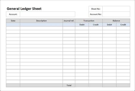 The debits and credits, which are actions of opposing nature, are collected separately on either side of the account. 12+ Excel General Ledger Templates - Excel Templates