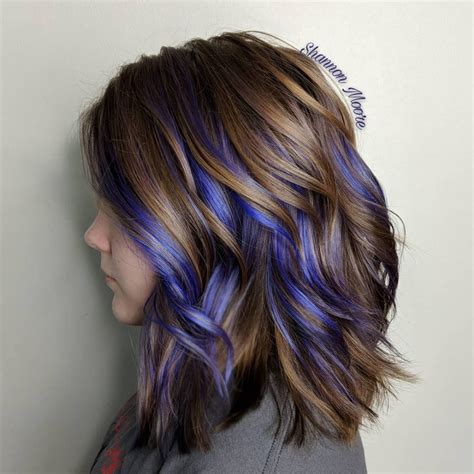 27 Best Images Purple Peek A Boo Highlights On Blonde Hair Get Crazy