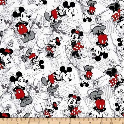 Disney Vintage Mickey Comic Strip Character Toss Blackred Discount