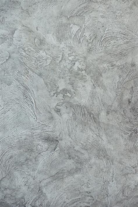 Texturized Grey Putty Vintage Or Grungy Background Of Venetian Stucco