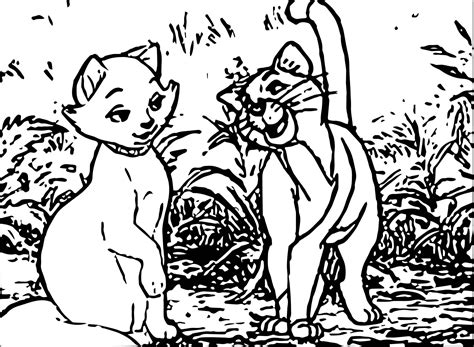 Disney The Aristocats Coloring Page Wecoloringpage