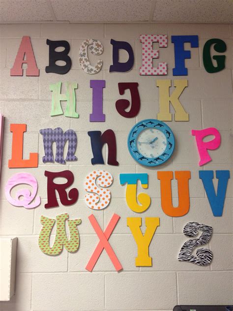 Diy Alphabet Wall For My Classroom Abc Wall Decor Alphabet Wall Decor