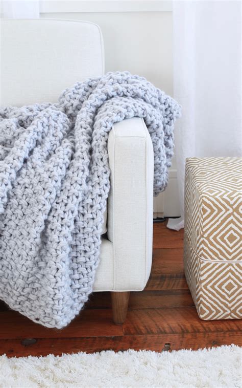 Diy Giant Knit Blanket Kit Amazon Com Chunky Knit Blanket Kit 1