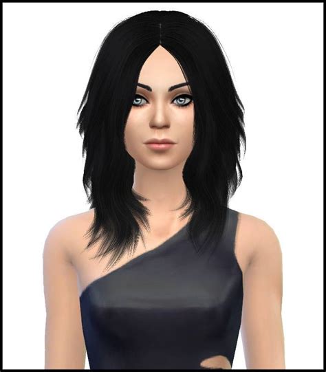 Sims 4 Hairs Simista Astraea Nevermore Cazy`s 24 Hairstyle Retextured