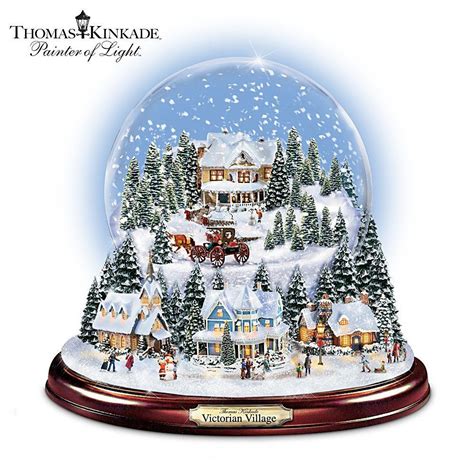 Christmas Snow Globes Thomas Kinkade Victorian Christmas Village