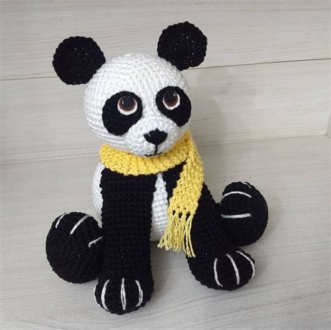 Panda Fofinho Para Decoração Feito Todo Em Crochê 🐼 Panda Crochet