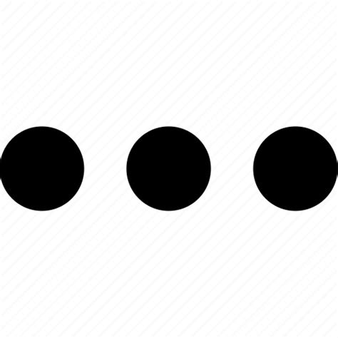 Dot Dots Dotted Format Line Menu More Icon