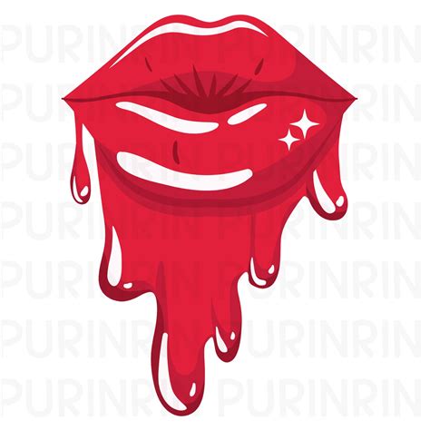 Dripping Lips Svg Sexy Dripping Lips Png Lips Sticker Etsy