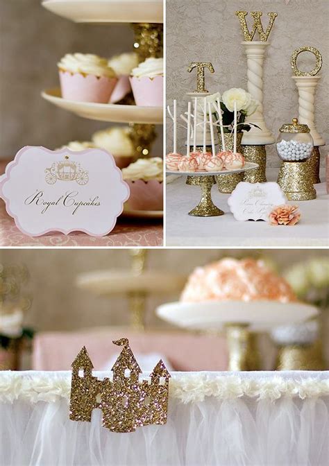 Gold Sparkly Fairytale Princess Party Pink Princess Party Princess