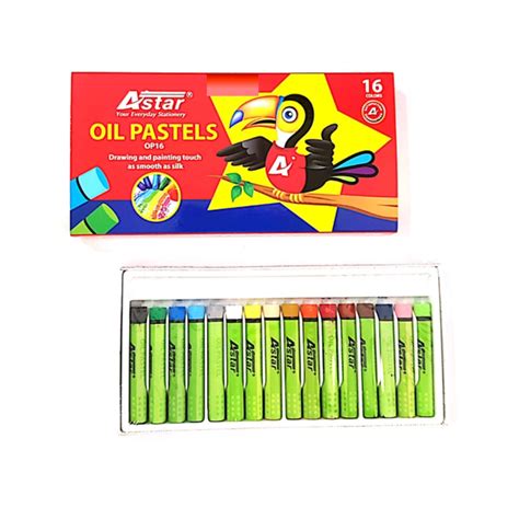Astar Oil Pastels 1216 Colours Art Stationery Pahang Malaysia