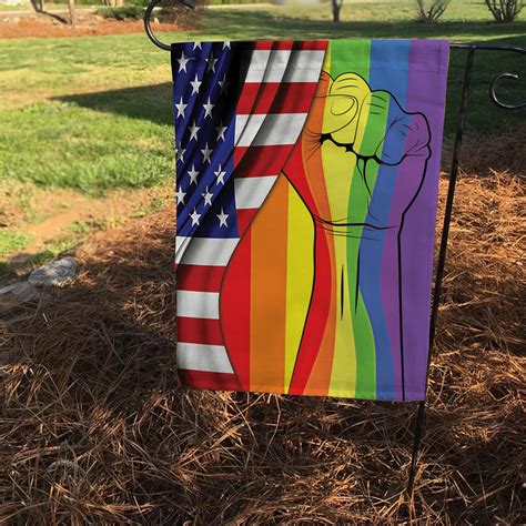 personalized garden flag lgbt pride flag lgbtq pride intersex inclusive progress pride