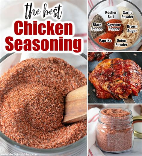 The Best Chicken Seasoning Recipe In A Glass Bowl