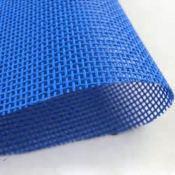Blue Color Textilene Is Pvc Coated Polyester Mesh Fabric For Use In