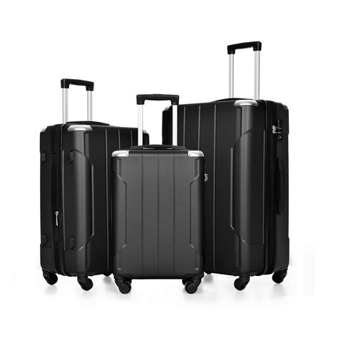 Merax Luggage Set 3 Piece Expandable Carry On Luggage